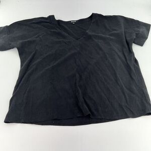 Madewell Black V Neck Shirt Size Medium
